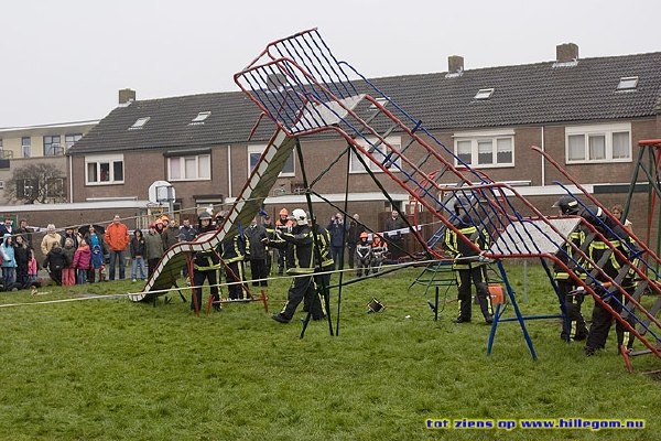 Afscheid oude glijbaan 2007