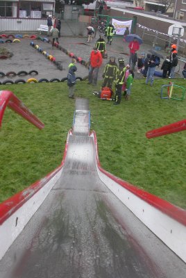 Afscheid oude glijbaan 2007