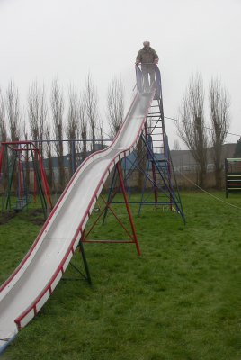 Afscheid oude glijbaan 2007