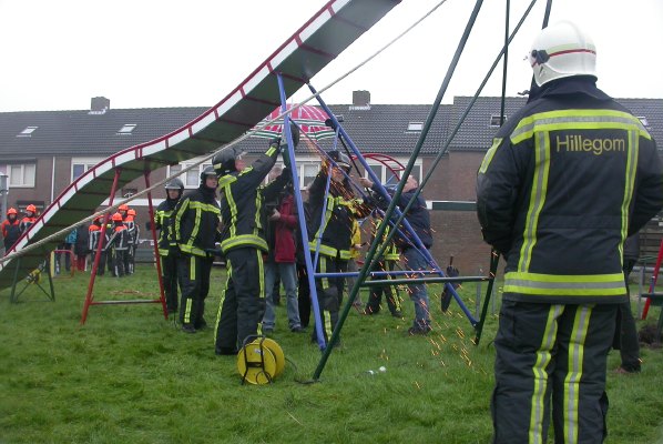 Afscheid oude glijbaan 2007