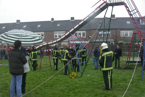 Afscheid oude glijbaan 2007