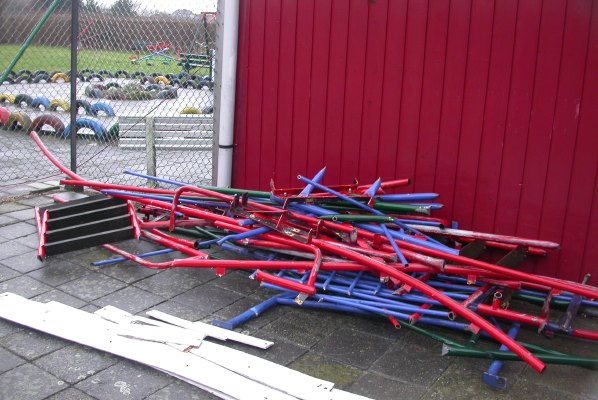 Afscheid oude glijbaan 2007