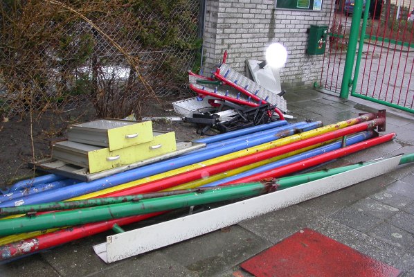 Afscheid oude glijbaan 2007