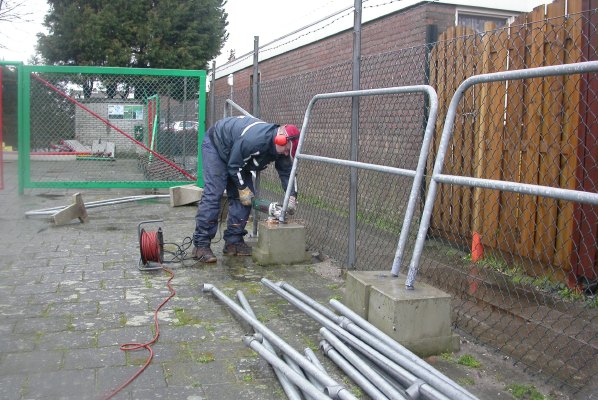 Afscheid oude glijbaan 2007