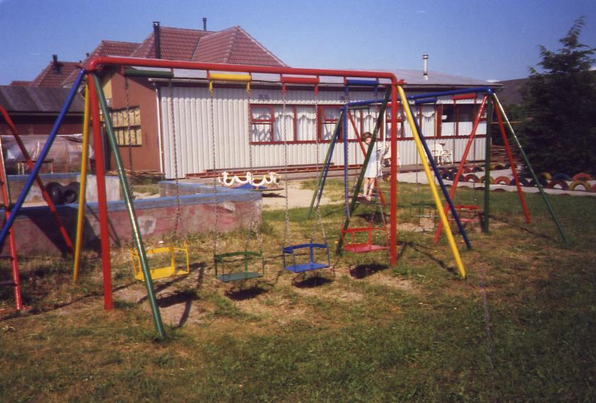 Historische foto van de speeltuin uit 1988